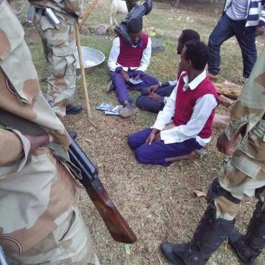 Security forces harassing students in Oromia, January 2016. 