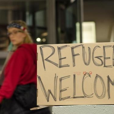 Photo of a protest at the San Francisco International Airport against Donald Trump’s January 2017 executive order on immigration, January 28, 2017.