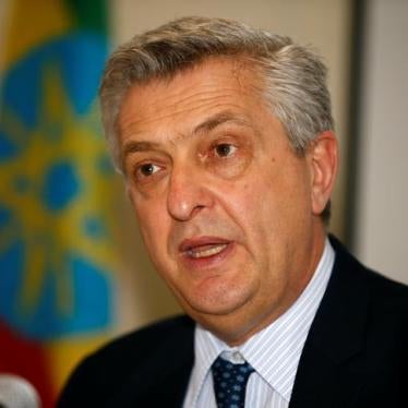 UNHCR High Commissioner for Refugees Filippo Grandi addresses a news conference in Addis Ababa, Ethiopia June 21, 2017. REUTERS/Tiksa Negeri