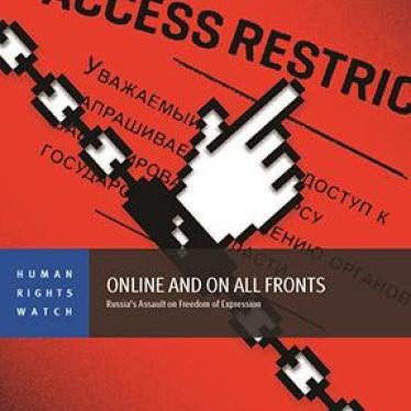 Cover of the Russia freedom of expression report