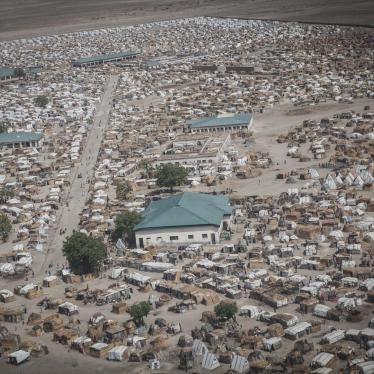 The congested Ngala camp for internally displaced persons in Borno State, northeast Nigeria, where a Boko Haram attack in early September killed at least seven people, April 2017.