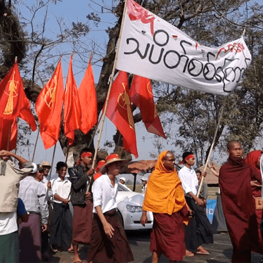 Protest in Burma