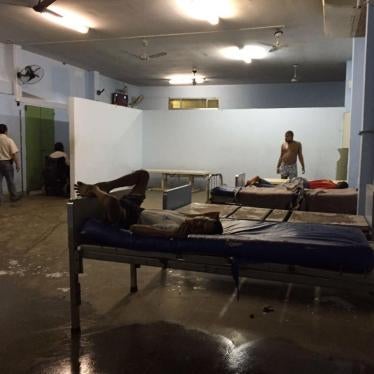 A psychiatric ward in an institution in Rio de Janeiro. Residents of most institutions in Brazil live in depersonalized conditions, have few if any personal belongings, and have little or no privacy.