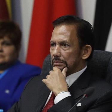 Le sultan de Brunei Hassanal Bolkiah, photographié lors d’une réunion des chefs de gouvernement du Commonwealth (CHOGM) à Londres, le jeudi 19 avril 2018.