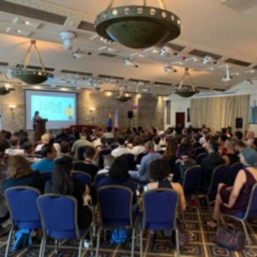 Activists at the opening session of the 2019 NEDWA conference, September 27, 2019.
