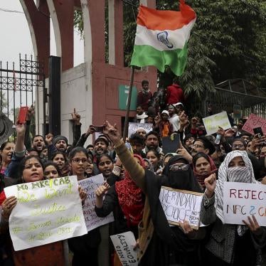 Indian students of the Jamia Millia Islamia University shout slogans during a protest, in New Delhi, India, Tuesday, Dec. 17, 2019.