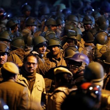 Police stand guard inside the Jawaharlal Nehru University after violence inside the campus, New Delhi, India, January 5, 2020. REUTERS/Adnan Abidi