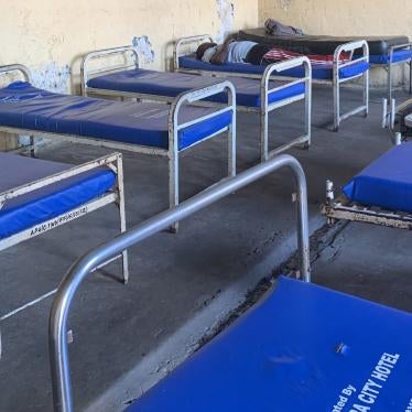 The dormitory in the men’s forensic ward of the Accra Psychiatric Hospital in Ghana. The dormitory has since been refurbished. 